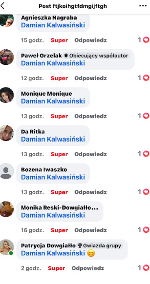 Polecenia na Facebooku